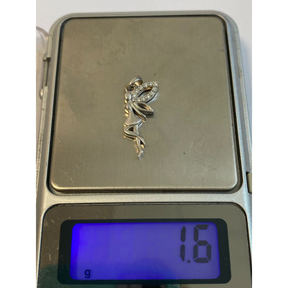 Pandantiv, Jolie Silver, Argint 925, Model Zana cu Pietre, 1.6 g, 25x10 mm-1