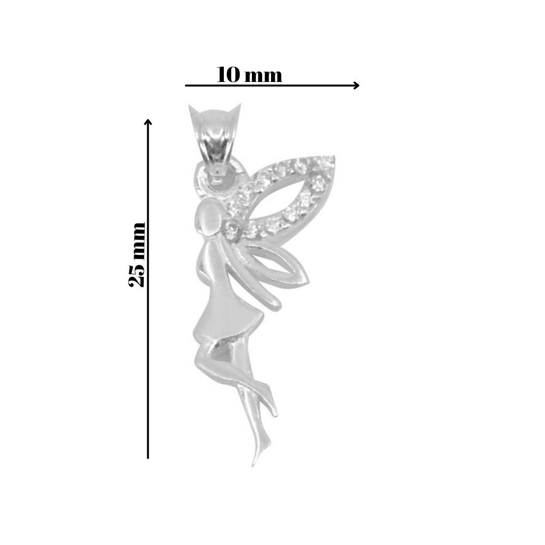 Pandantiv, Jolie Silver, Argint 925, Model Zana cu Pietre, 1.6 g, 25x10 mm-5