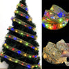 Panglică LED de Crăciun Flippy Aurie, lungime 1 m, 10 LED-uri, Baterii, Multicolor-0