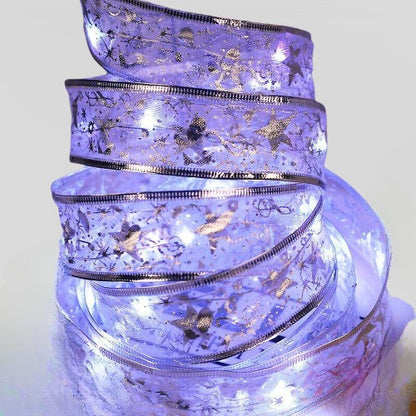 Panglică LED de Crăciun Flippy Aurie, lungime 20 m , 200 LED-uri, Baterii, Alb rece-4