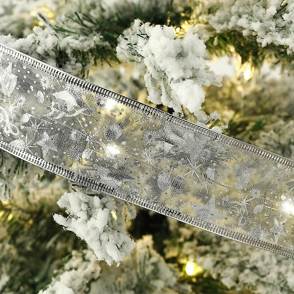 Panglică LED de Crăciun Flippy Aurie, lungime 5 m , 50 LED-uri, Baterii, Alb Rece-2