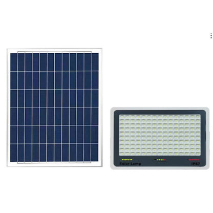 Proiector LED cu Panou Solar Flippy, Senzor de lumina, Waterproof, 96 LED-uri incorporate, 30W, 17x13 cm, IP67, Design Modern, Negru-0