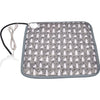 Patura electrica pentru animale de companie, perna pentru caini, 45 x 45 cm, 28 W, 9 trepte de reglaj perna pentru pisici, anti-alunecare, gri-European standard 230V timing; Width: 45X45cm-0