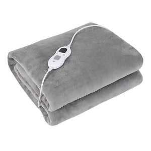 Patura Cu Incalzire Electrica, Flippy, 135 W, 180x130 cm, 6 Trepte De Incalzire, Flanel, Gri-0
