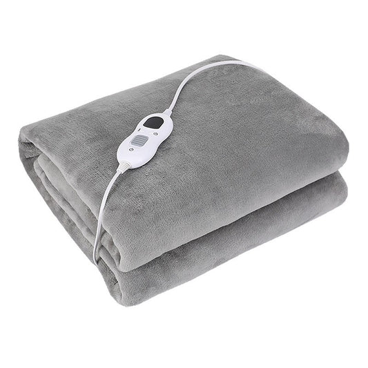 Patura Cu Incalzire Electrica, Flippy, 135 W, 180x130 cm, 6 Trepte De Incalzire, Flanel, Gri-0