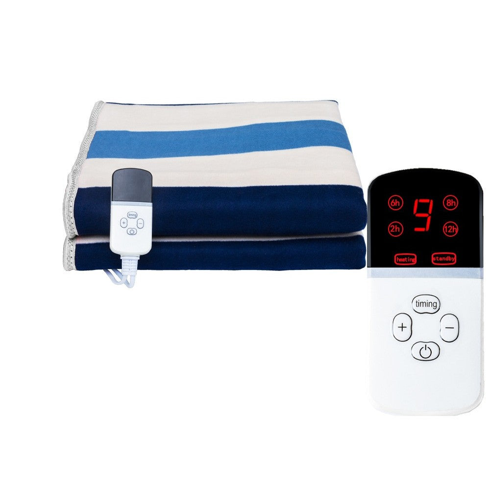Patura electrica 180 x 150 cm, Flippy, 130 W, Control Telecomanda, 9 Trepte de Caldura, Temporizator, Multicolor-0