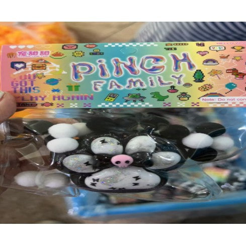 Jucarie Antistres Squishy, Flippy, cu Revenire Lenta, Model Cat Paw, Model 5, Ambalaj Transparent, Negru-0