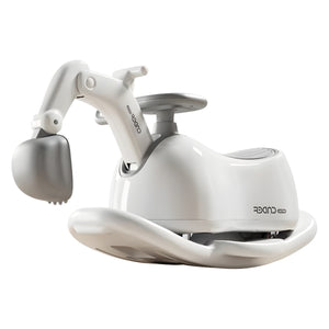Masina 3 in 1, Flippy, 1-3 Ani, Tip Excavator/Balansoar/Masina Yo Yo, din Plastic, 4 Roti Silentioase, 71.5 x 34 x 39 cm, Alb-0