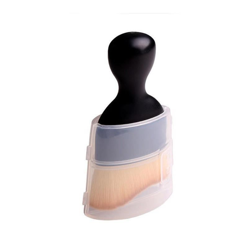 Pensula Multifunctionala, Flippy, Pentru Machiaj sau Indepartat Praful din Masina, Par Sintetic, cu Capac de Protectie, Negru-10