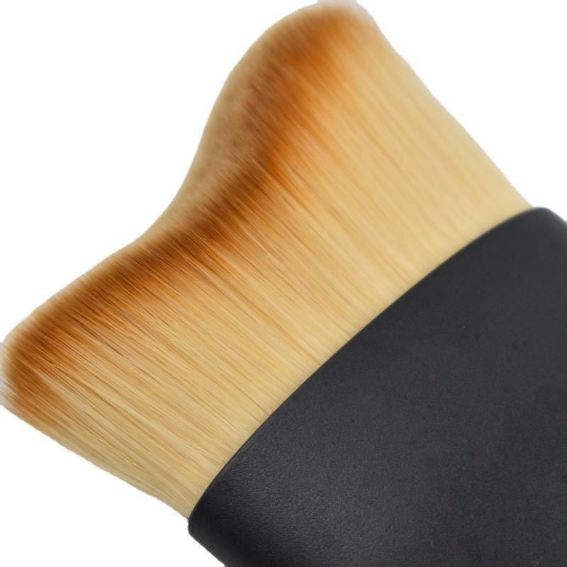 Pensula Multifunctionala, Flippy, Pentru Machiaj sau Indepartat Praful din Masina, Par Sintetic, cu Capac de Protectie, Negru-13