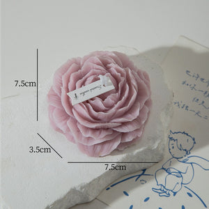Lumanare Parfumata, Flippy, Model Trandafir, 7.5x3.5x7.5 cm, Mov Inchis, Aroma de Lavanda-0
