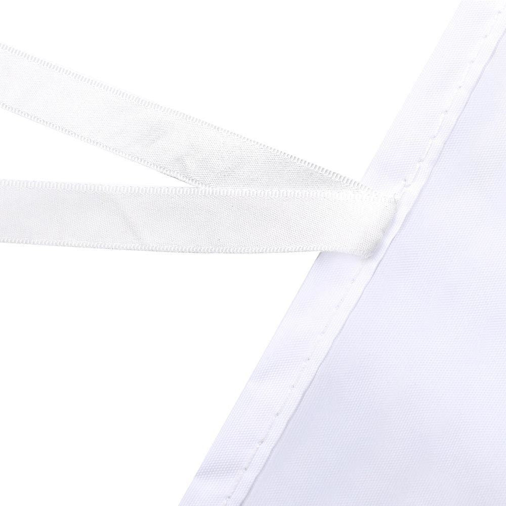 Perete Lateral Cort Evenimente 18 m, Flippy, material textil oxfort 700D Alb-2