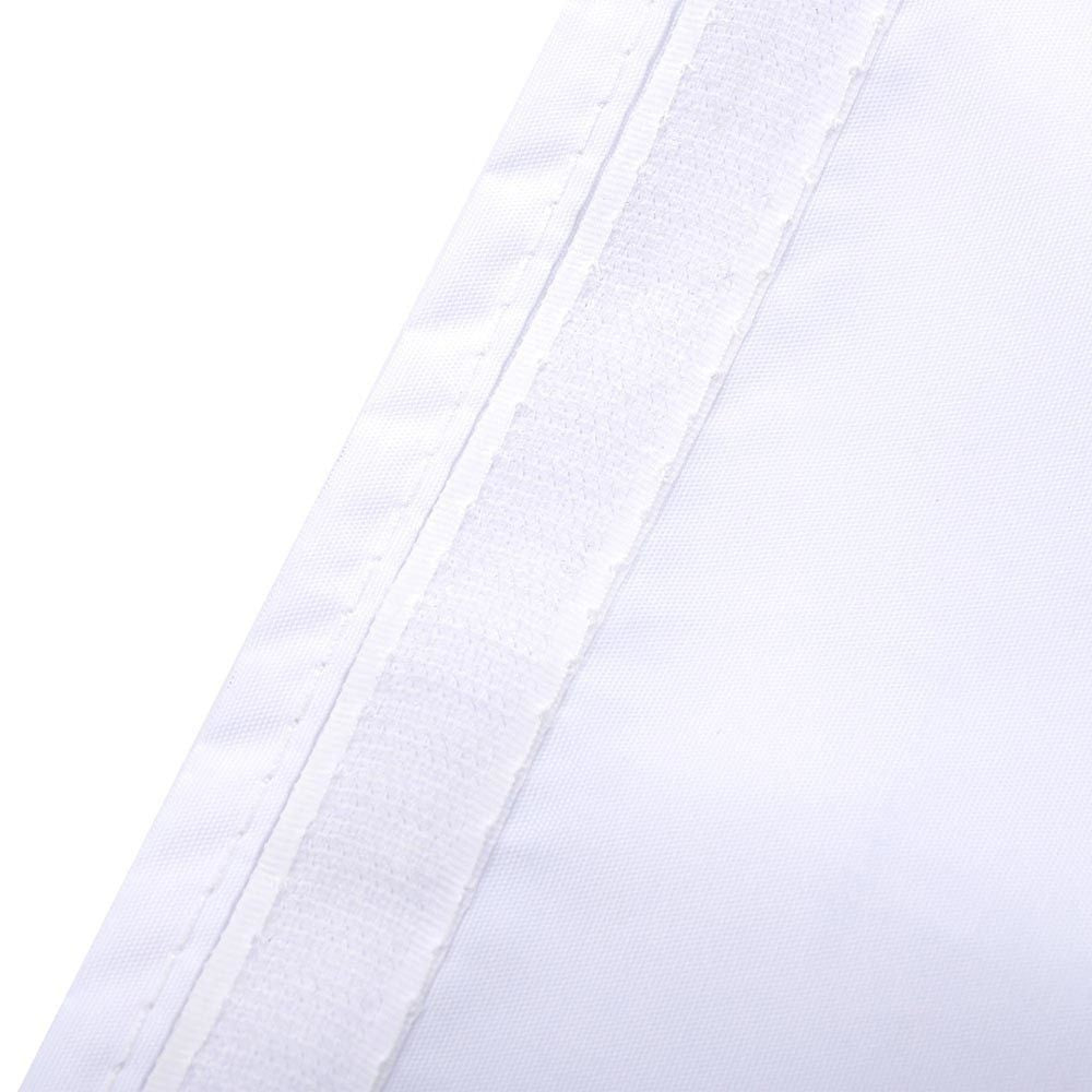Perete Lateral Cort Evenimente 18 m, Flippy, material textil oxfort 700D Alb-3