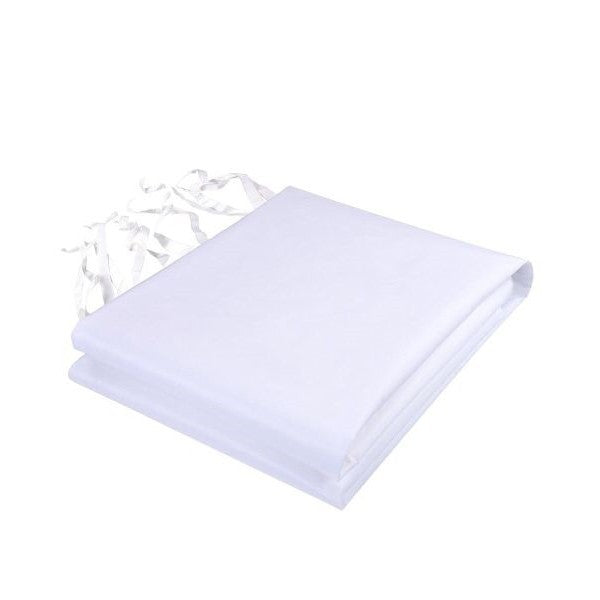 Perete Lateral Cort Evenimente 18 m, Flippy, material textil oxfort 700D Alb-0