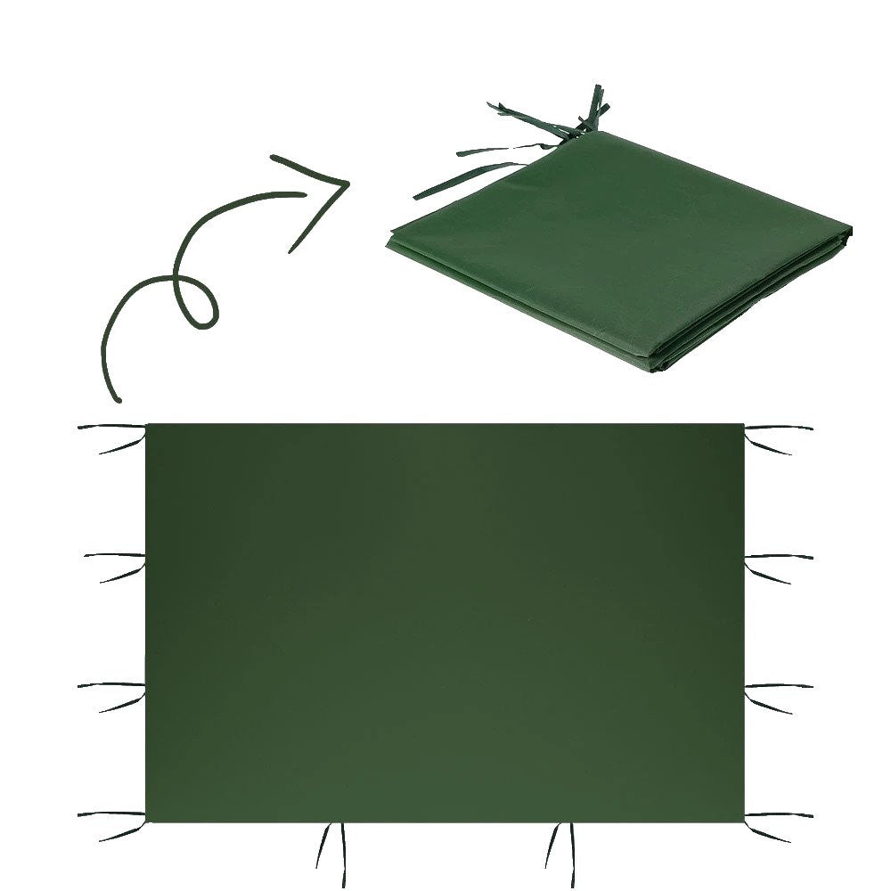 Perete Lateral Cort Evenimente 18 m, Flippy, material textil oxfort 700D Verde-3