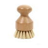 Perie de Curatat Vase si Alimente, Flippy, din Lemn de Bambus, 8 x 5 cm, Perie din Sisal, Maro-0