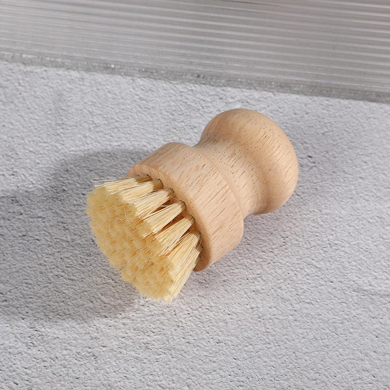 Perie de Curatat Vase si Alimente, Flippy, din Lemn de Fag, 8 x 5 cm, Perie din Sisal, Bej-7