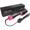 Perie Electrica de Par Fixa, Flippy, pentru Volum, Ceramica, 3 Setari de Temperatura, 1000W, pentru Toate Tipurile de Par, Negru-Roz-0