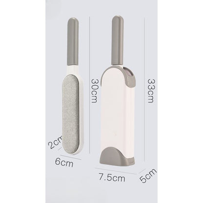Perie Electrostatica, Flippy, Pentru Curatarea Parului de pe Haine si Tapiterii, 2 Fete, Autocuratare, 33 x 7.5 cm, Gri-1