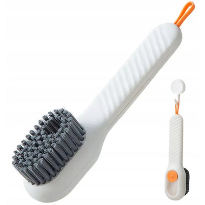 Perie pentru Curatare Incaltaminte cu Recipient pentru Detergent, Flippy, Perie Multifunctionala pentru Incaltaminte si Lenjerie, cu Peri Moi, Fara Deteriorare, 17.3 x 4.5 x 6 cm, Culoare Alb-7