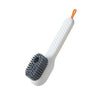Perie pentru Curatare Incaltaminte cu Recipient pentru Detergent, Flippy, Perie Multifunctionala pentru Incaltaminte si Lenjerie, cu Peri Moi, Fara Deteriorare, 17.3 x 4.5 x 6 cm, Culoare Alb-0