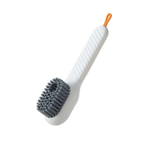 Perie pentru Curatare Incaltaminte cu Recipient pentru Detergent, Flippy, Perie Multifunctionala pentru Incaltaminte si Lenjerie, cu Peri Moi, Fara Deteriorare, 17.3 x 4.5 x 6 cm, Culoare Alb-0