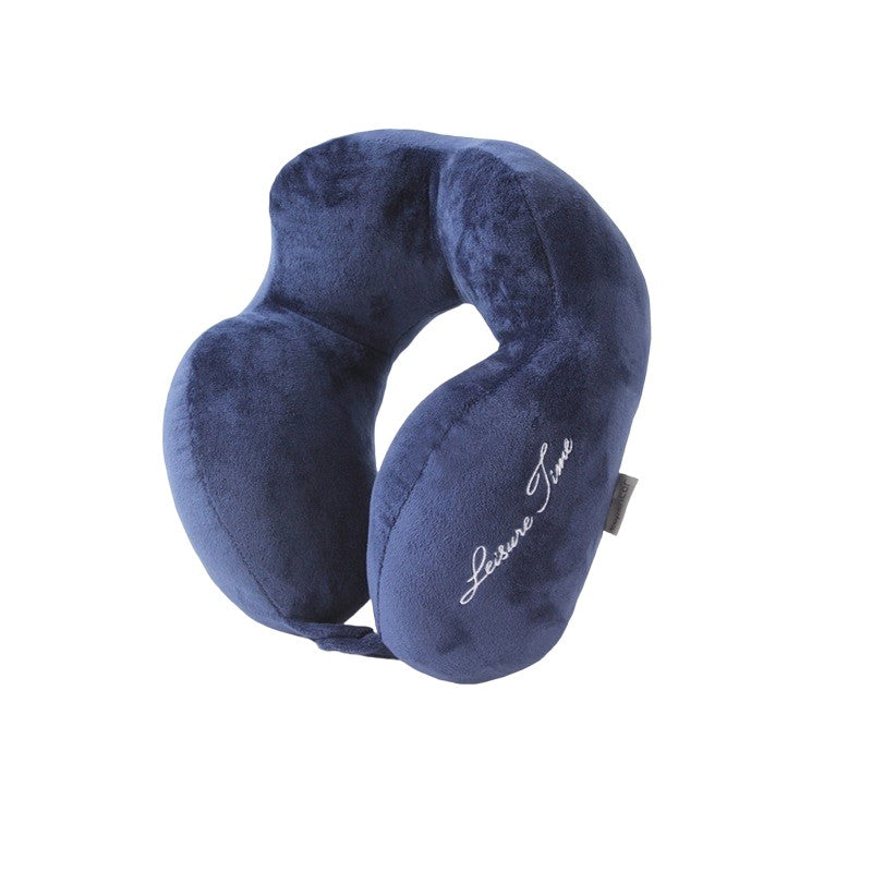 Perna de Calatorie, Flippy, Pentru Gat, din Bumbac, cu 4 Cocoase, Ajustabila, Albastru-5