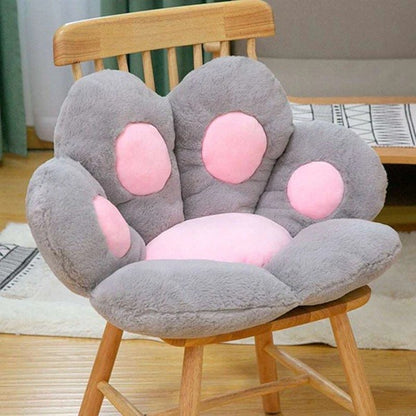 Perna Decorativa, Flippy, Model Laba de Pisica, din Plus, pentru Scaun/Canapea/Podea, 80 x 70 cm, Gri-5