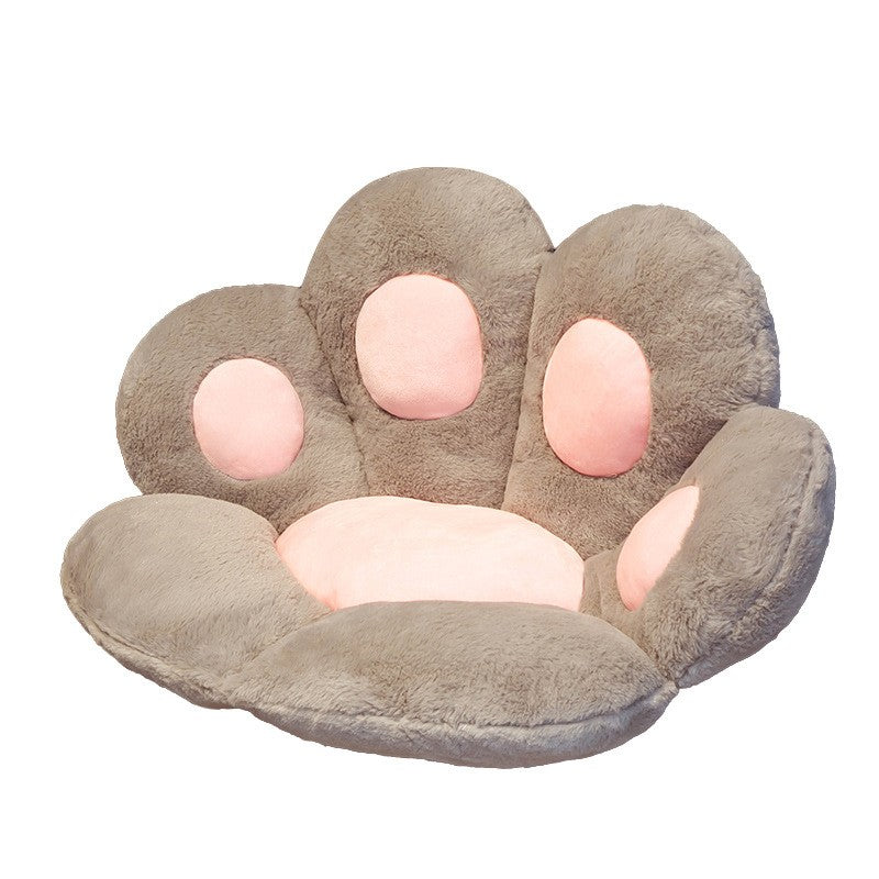 Perna Decorativa, Flippy, Model Laba de Pisica, din Plus, pentru Scaun/Canapea/Podea, 80 x 70 cm, Gri-0