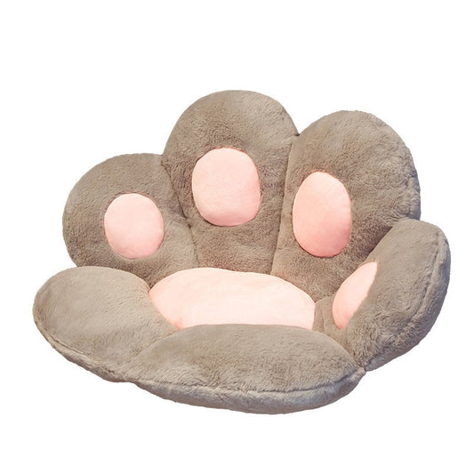 Perna Decorativa, Flippy, Model Laba de Pisica, din Plus, pentru Scaun/Canapea/Podea, 80 x 70 cm, Gri-0
