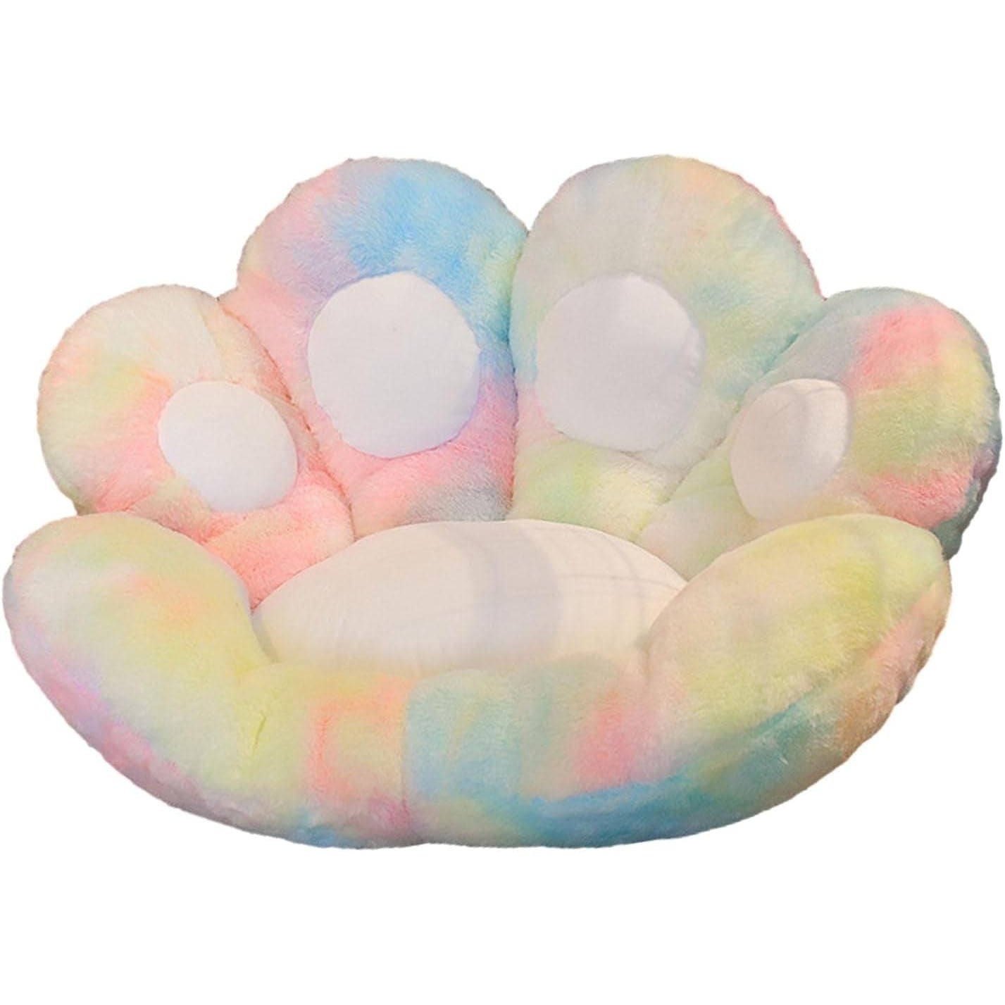 Perna Decorativa, Flippy, Model Laba de Pisica, din Plus, pentru Scaun/Canapea/Podea, 80 x 70 cm, Multicolor-2