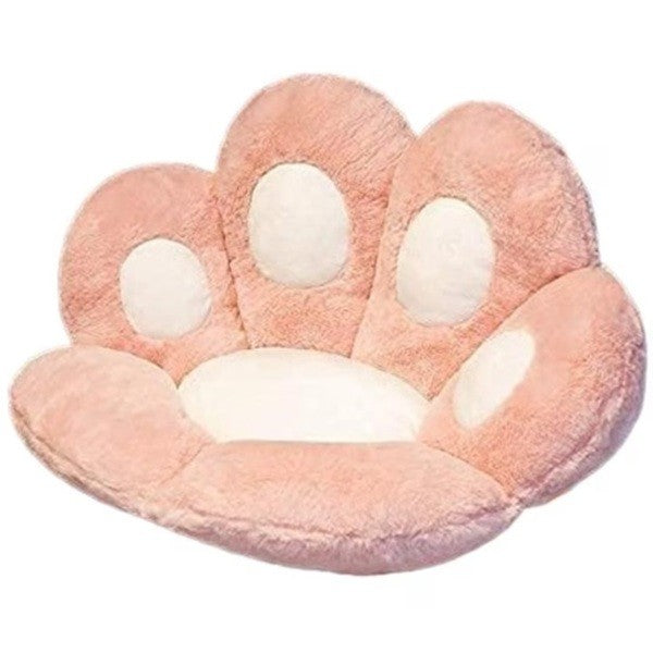 Perna Decorativa, Flippy, Model Laba de Pisica, din Plus, pentru Scaun/Canapea/Podea, 80 x 70 cm, Roz-0