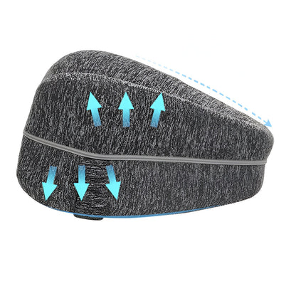 Perna Ortopedica pentru Picioare, Flippy, Multifunctionala, Confortabilă, in Forma de Inima, Spuma cu Memorie, Curea Anti-cadere, 25x23x13 cm, Gri-10