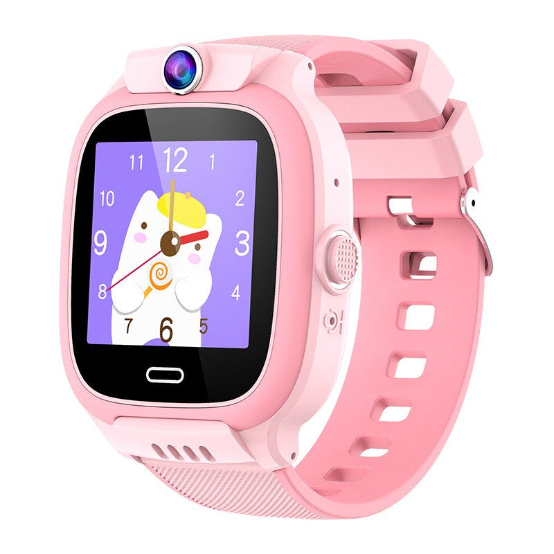 Ceas Smartwatch Flippy, Pentru Copii, Model Y36, cu Functie Telefon, 4G, Localizare LBS, Istoric Traseu, Monitorizare Spion, Apel Video, Rezistent la Apa, Roz-0