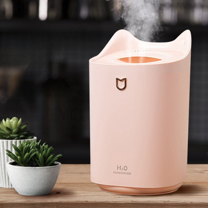 Umidificator cu duza dubla, Flippy, de capacitate mare 3L, roz-2