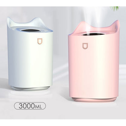Umidificator cu duza dubla, Flippy, de capacitate mare 3L, roz-5