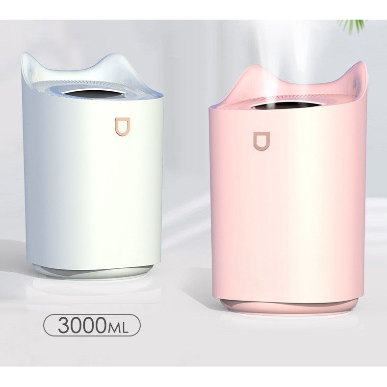 Umidificator cu duza dubla, Flippy, de capacitate mare 3L, roz-5