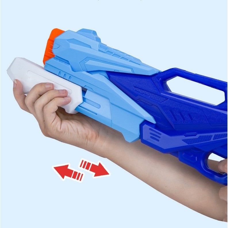 Pistol cu Apa pentru Copii, Rezervor, Pentru Piscina/Plaja, Flippy, 6ani+,  3 duze, Albastru, 770ML-3