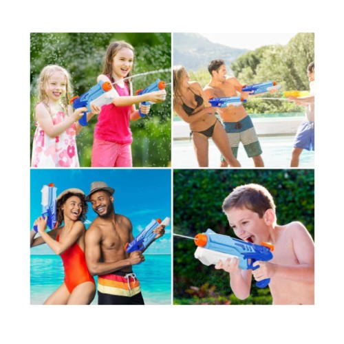 Pistol cu Apa pentru Copii, Rezervor, Pentru Piscina/Plaja, Flippy, 6ani+,  Albastru, 300ML-6