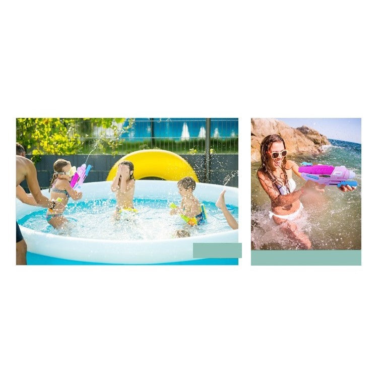 Pistol cu Apa pentru Copii, Rezervor, Pentru Piscina/Plaja, Flippy, 6ani+,  Roz, 600ML-2