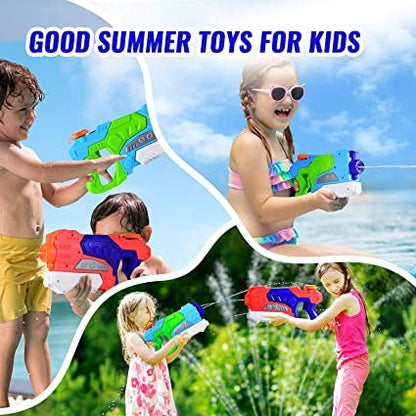 Pistol cu Apa pentru Copii, Rezervor, Pentru Piscina/Plaja, Flippy, 6ani+,  Verde/Albastru, 550ML-3