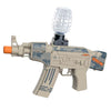 Mitraliera de jucarie electrica Flippy cu bile de hidrogen de gel, gun bluster, tragere in rafala, varsta peste 6 ani, ochelari de protectie,  5000 de bile incluse, cablu de incarcare, 28x31 cm, AK47, crem-0