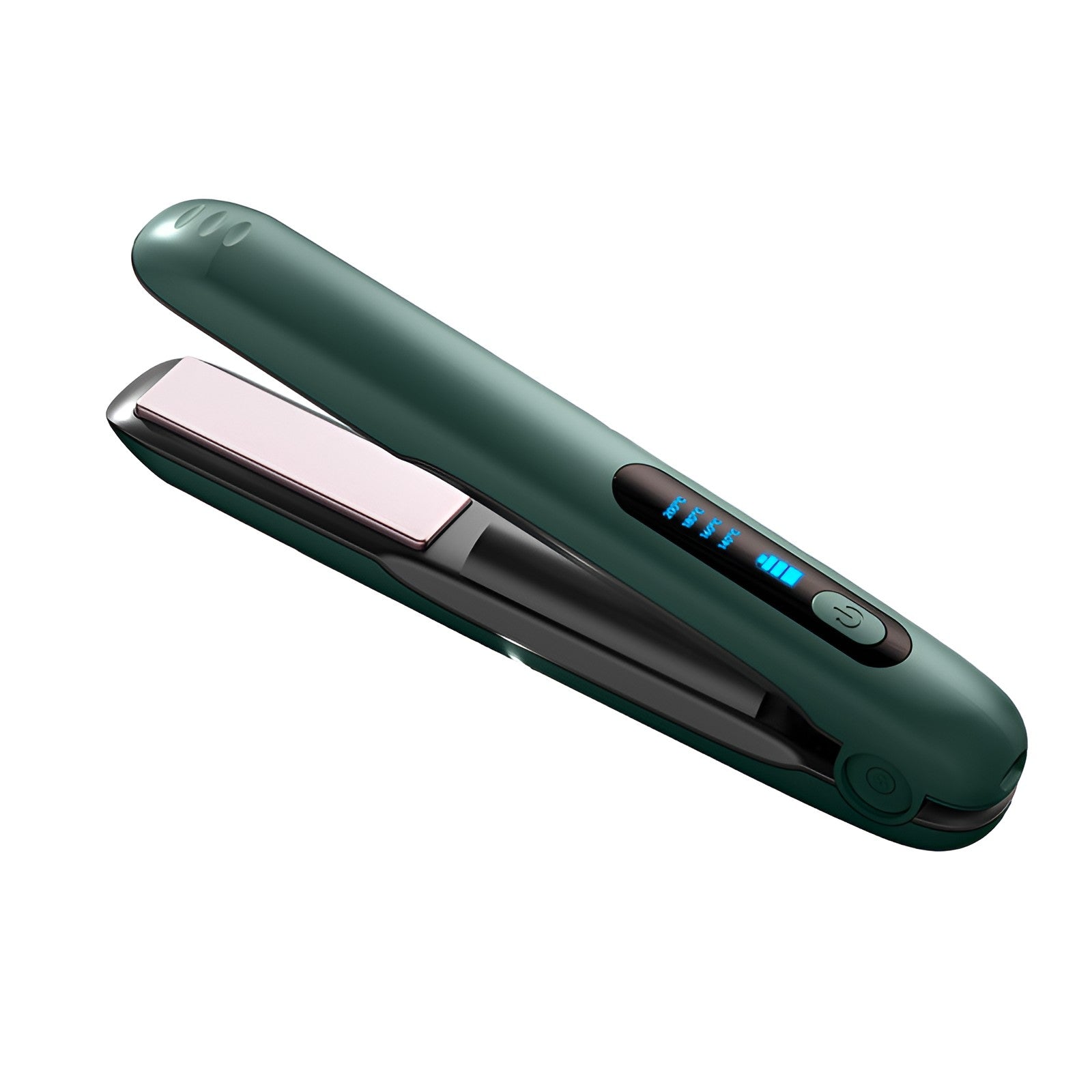Placa de Par fara Fir, Flippy, Adaptor Tip C, 4 Trepte de Temperatura, Tensiune 5V, Capacitate Baterie 5000 mAh, Indreptat, Ondulat, 23.5x3.3x4.5 cm, Verde-0