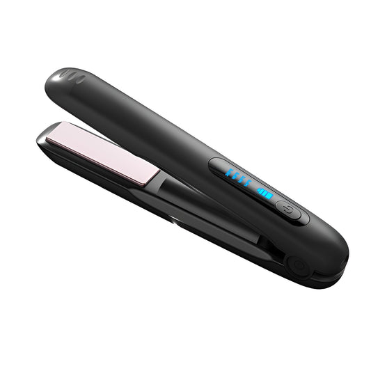 Placa de Par fara Fir, Flippy, Adaptor Tip C, 4 Trepte de Temperatura, Tensiune 5V, Capacitate Baterie 5000 mAh, Indreptat, Ondulat, 23.5x3.3x4.5 cm, Negru-0