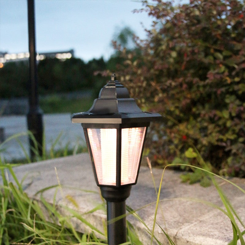 Lampa solara hexagonala de gradina Flippy, Alb Cald-3