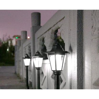 Lampa solara hexagonala de gradina Flippy, Alb Rece-3