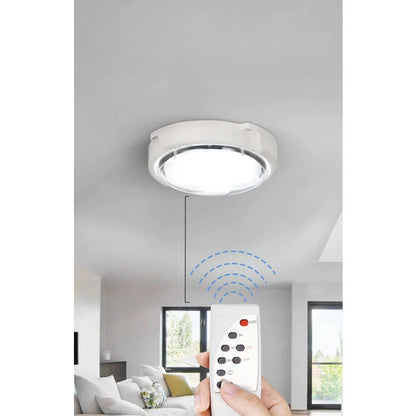 Plafoniera solara Flippy, 50 W, diametru 200 MM, cu telecomanda, lungime prelungitor 4.6 m alb rece-2