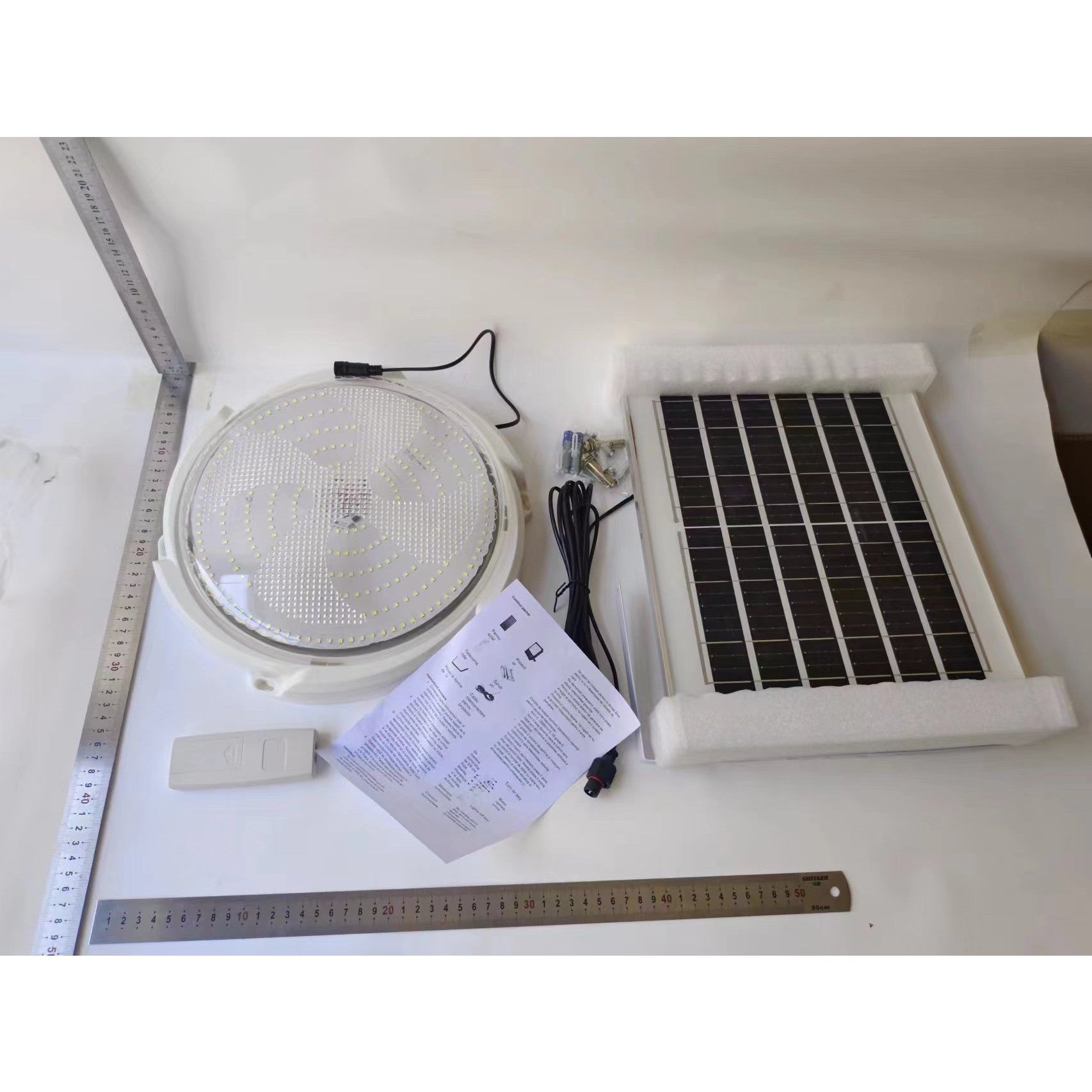 Plafoniera solara Flippy, 200 W, diametru 320 MM, cu telecomanda, Lungime prelungitor: 4.6 m, alb rece-6