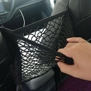Organizator auto din plasa elastica pentru depozitare bagaje-0
