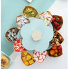 Tava pentru Servire, Flippy, pentru Fructe/Legume/Snaks, cu Sertare, Rotativa, pe 2 Straturi, in Forma de Floare, Albastru-0
